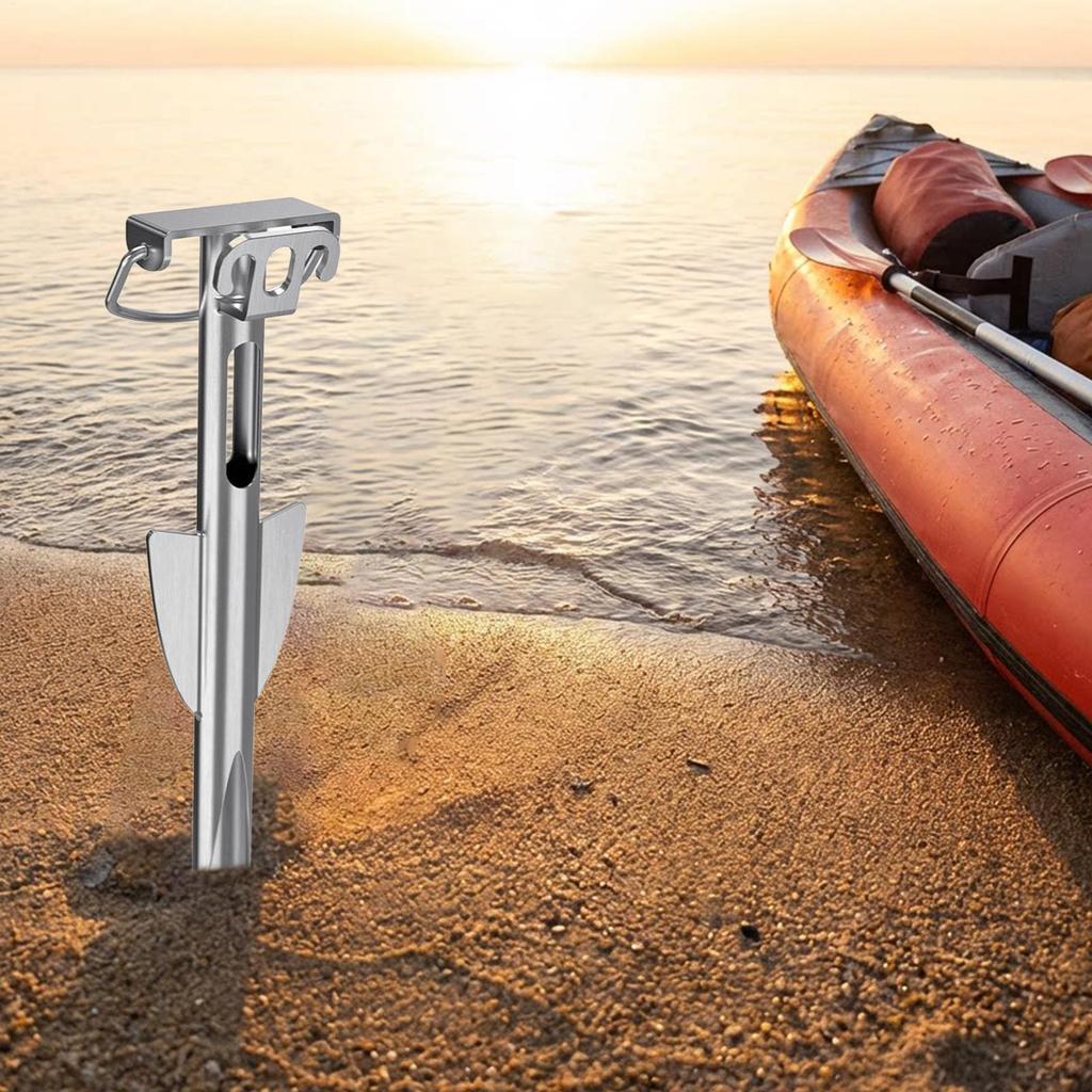 Paddleboard Anchors Stainless Steel Rustproof Sand Anchors For Kayak Inflatable Boat Raft Pontoon Shore Tent Fishing