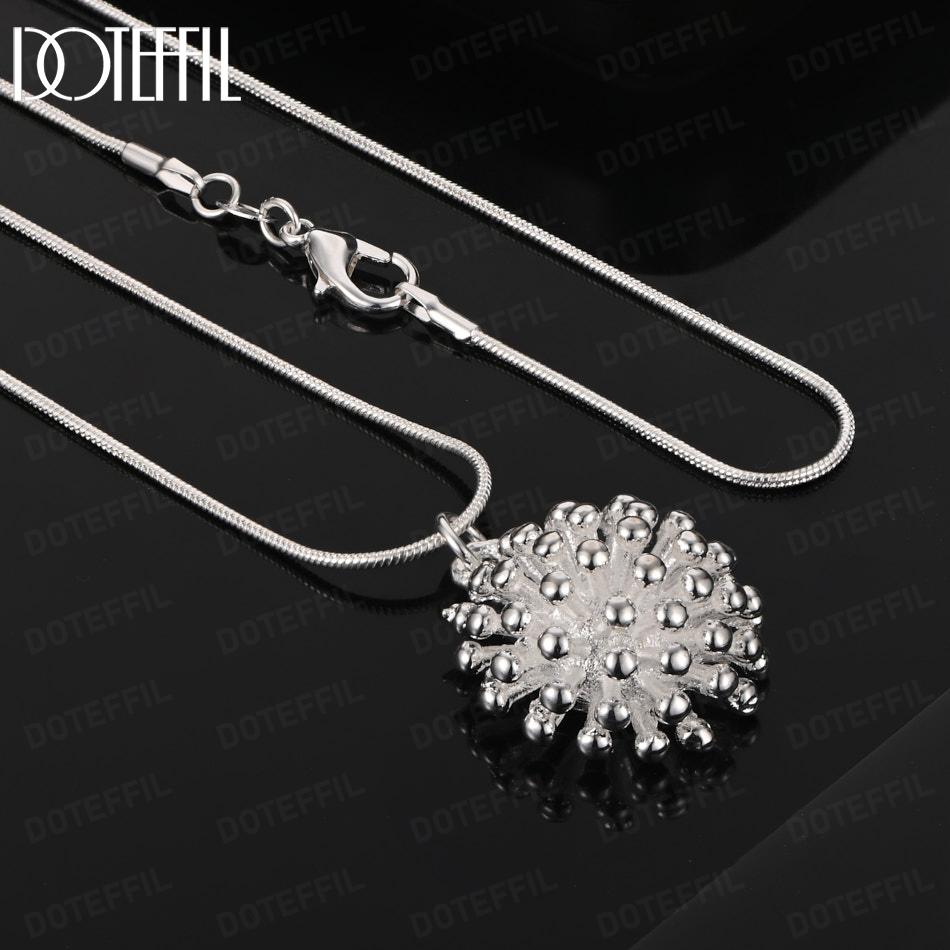 Подвеска-ожерелье с подвеской в виде фейерверка из стерлингового серебра 925 пробы Модные украшения