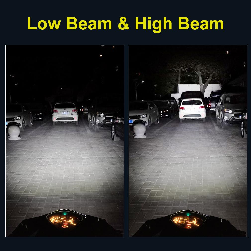 1 шт. 15000LM H4 BA20D светодиодная фара для мотоцикла Blub с вентилятором Moto Light 1:1 360° CSP Motobike 20W 6000K 12V Аксессуары