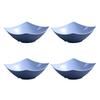 1/4Pcs Disposable Square Serving Bowls Smooth Edges Party Snack Salad Bowl Heat-Resistant Versatile Serving Dish