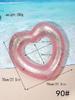 Блестки Любовь Плавательный круг Взрослый Персиковое сердце Любовь Утолщенный Надувной Спасательный круг Дрейфующий Плавучий матрас