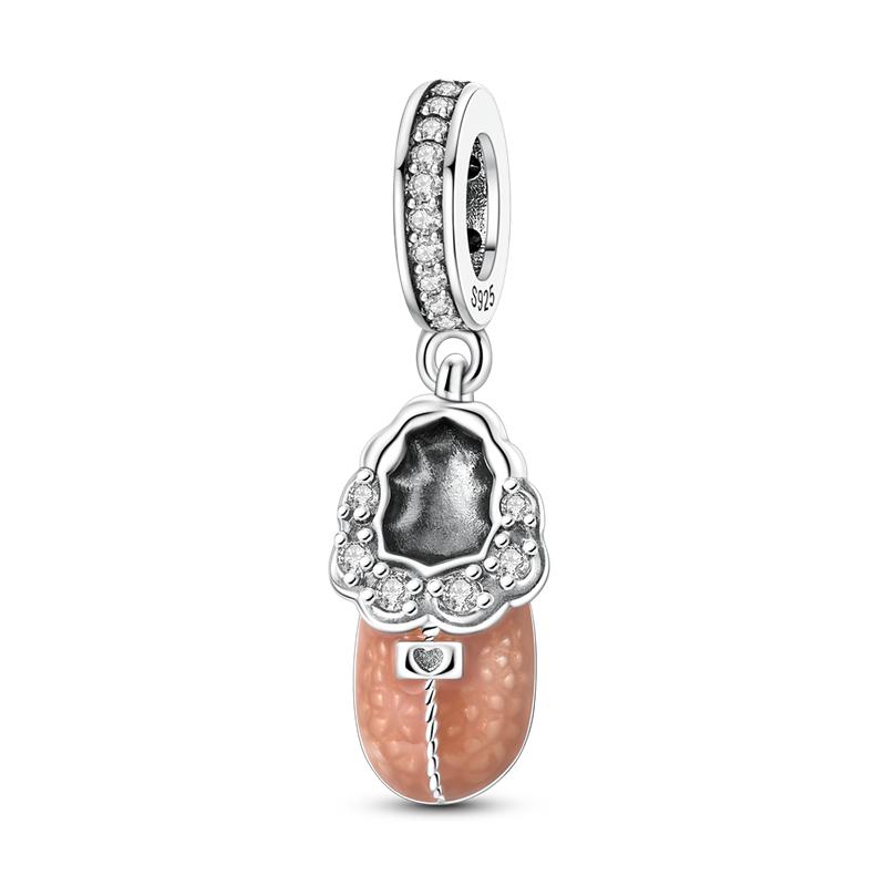 925 Silver Charms Beads Sneakers Ice Roller Skates Pointe Shoes Charm for Bracelet Pendant Woman Girl Jewelry