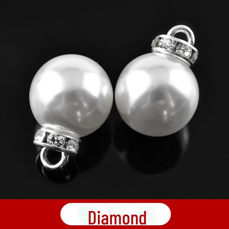 Круглые пуговицы с жемчугом для женских свитеров, шифоновых рубашек и декоративной одежды