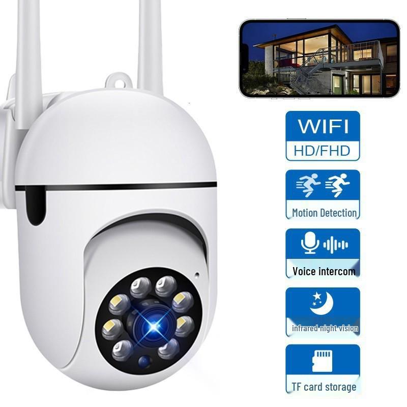 TOWELL HD Night Vision 2MP Smart Camera with Wireless Remote, Indoor/Outdoor Monitoring, Bracket Mount