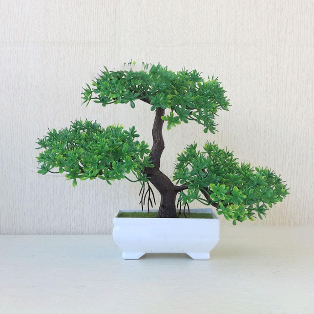 Легкий в обслуживании искусственный цветок, мини-бонсай, пластиковый завод