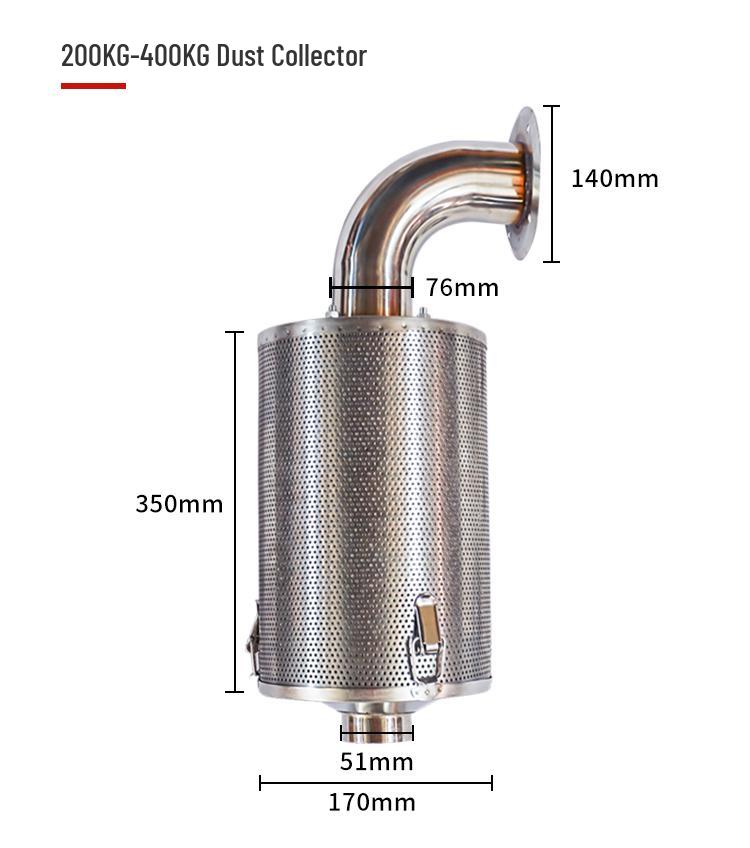 Universal Dryer Dust Collector with Drying Barrel - Available in 25, 50, and 100KG Capacities