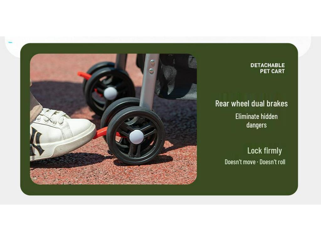 Compact Foldable Pet Stroller for Dogs and Cats