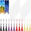 12Pcs/Set Creative Tassels Decor Bookmark Good Shaped DIY Acrylic Stationery Bookmark for