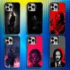 Чехол для телефона из фильма «Джон Уик» для iPhone 16, 15, 14, 13, 12, 11, Mini, Pro, SE, MAX Белый Матовый Ударопрочный Чехол