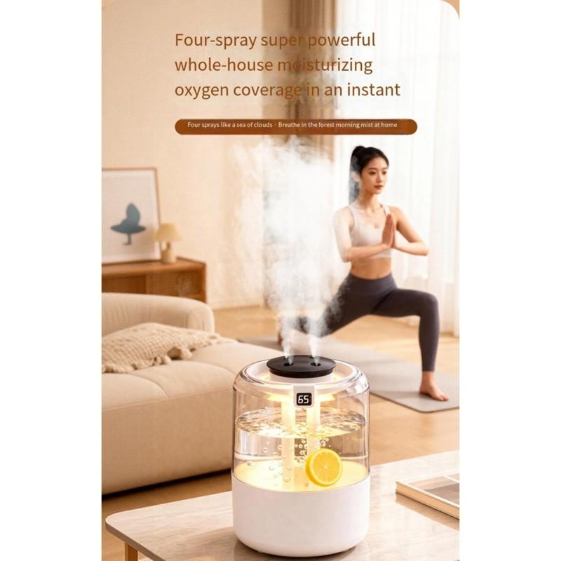 YCOC-USB Air Humidifier 3+ Mist Outlets, 4.1-6.0L Capacity For Home Use