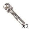 2x Spring Loaded Latch, Replacement Hardware Heavy Duty, Multipurpose Steel Plunger Barrel Bolt for