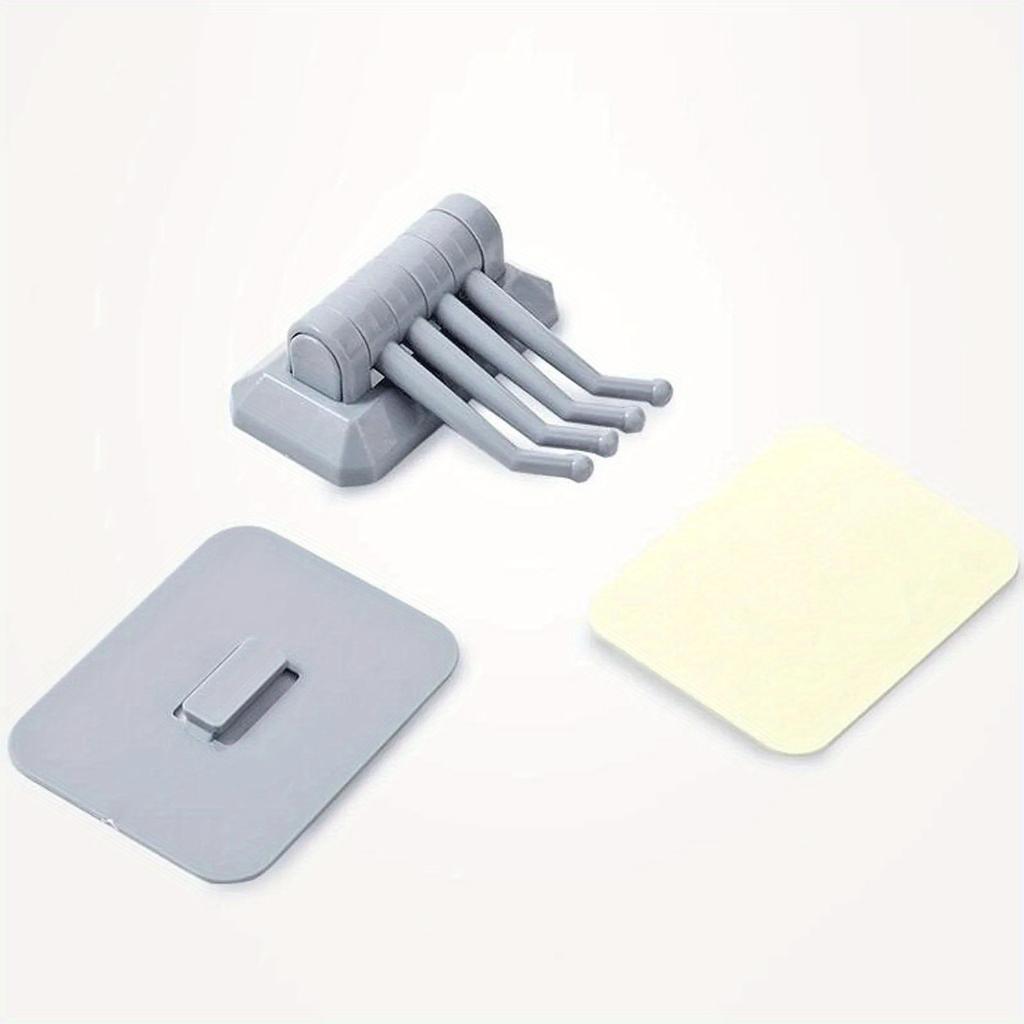 Прочный самоклеящийся настенный 4 крючка, крепкий без сверления, ключница, дверная вешалка для кухонных полотенец, крючки, аксессуары для домашнего хранения