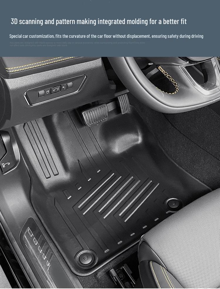 Durable TPE Floor & Trunk Mats for 21-25 Lynk & Co 01 Two-Wheel Drive, includes Backrest Mat