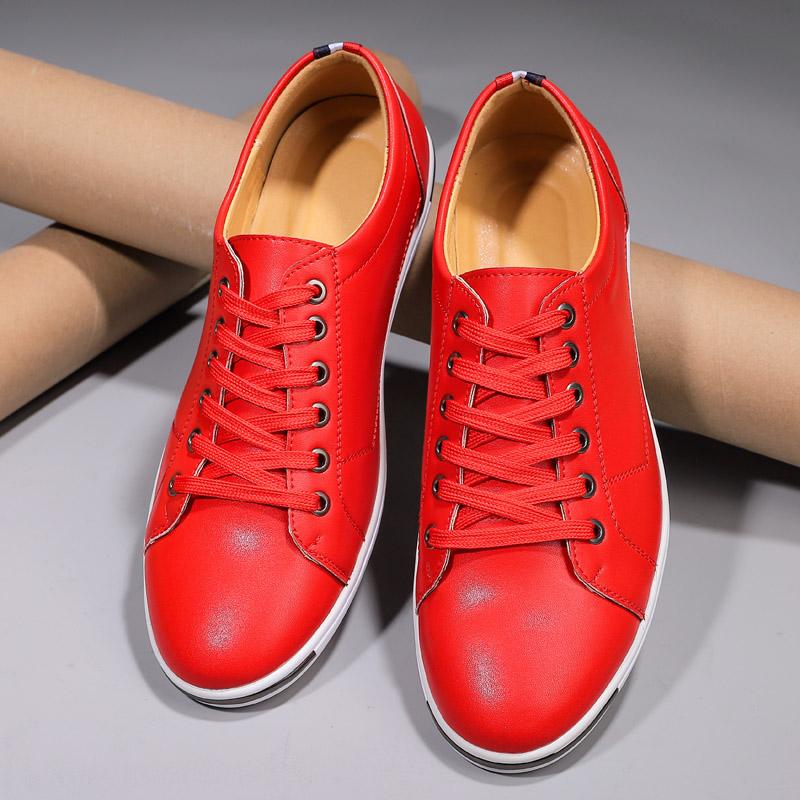 Модная мужская кожаная обувь размер 2025+48 повседневная, модная, простая, дизайнерская дышащая классическая облегающая спортивная обувь