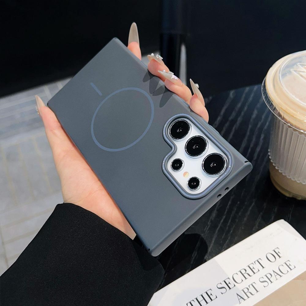 Luxury Slim Magnetic Case For Samsung Galaxy A55 A56 A26 A36 A06 A35 A25 A16 A15 5G Wirless Charging Matte Shockproof Hard Cover