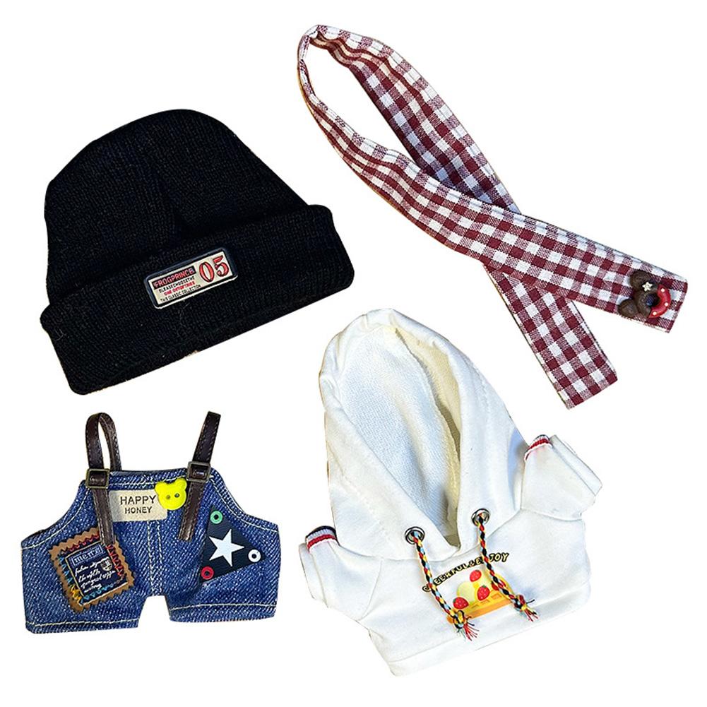 Для 17 см Кукольная одежда Лабубу Модная одежда Толстовки Кукольная одежда Цветовые толстовки Кукольные аксессуары Милые украшения Маленькая одежда