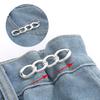 Jeans, Pin, Waistband, Tightening Tool, Waistband Button, Waistband Button. The Waist Circumference Has Been Adjusted To Be Larger And Smaller