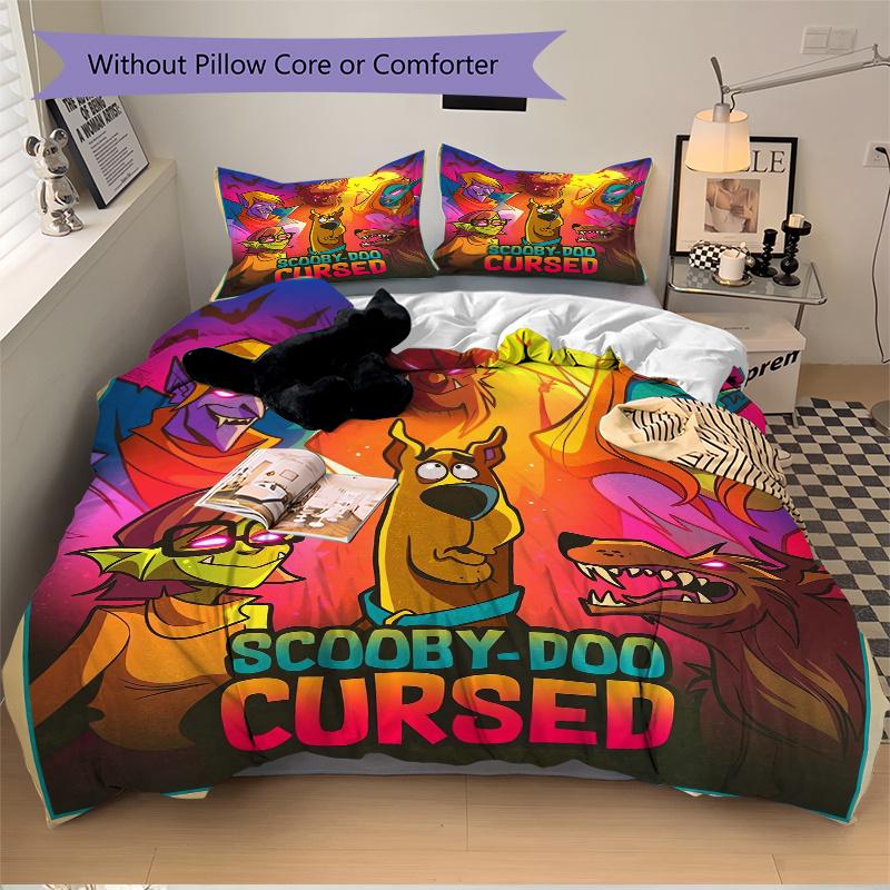3pcs Scooby Doo Cursed Print Cover Set Ultra Soft, Breathable, and Comfortable Bedding with Stylish Design for Bedroom and Guest Room Decor 1 Cov