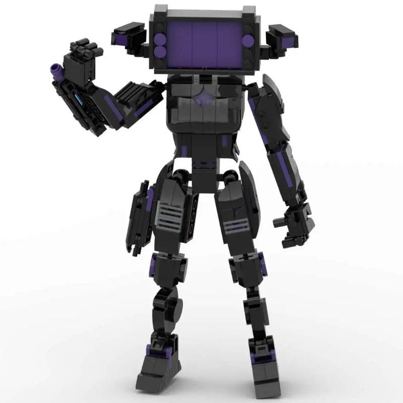 MOC Skibidi Туалет Человек Строительные Блоки Игрушки Титан Часы Человек Женский ТВ Личность Модель Наборы Украшений Игрушка «сделай сам» Для Детей Подарок