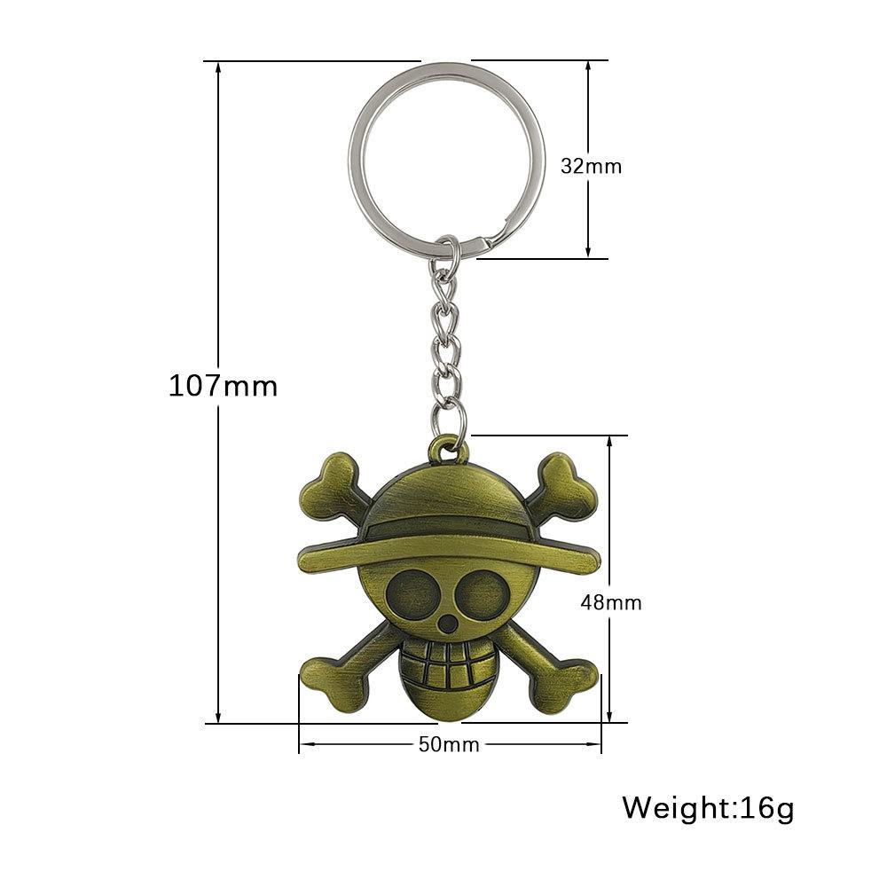 Набор металлических брелоков с пиратскими аниме-персонажами