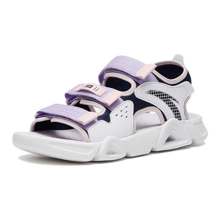 Anta Противоскользящие прочные детские сандалии Детские сандалии Белые Фиолетовые Синие A322326962H-1