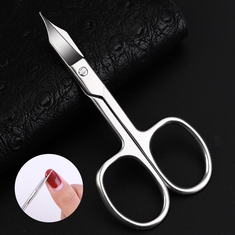 1Pc Professional Nail Scissors Cutter Clipper Manicure Curved Tip Pedicure Tool