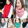 Утолщение Вязание Шарф Нагрудник Зимние Шарфы Теплый Шея Покрытие Теплый Труба Осень Зима