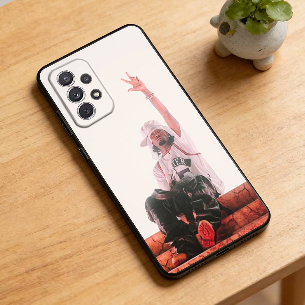 Чехол для телефона Singer P-Playboi C-Carti для Samsung Galaxy A73,21,22,32,71,53,52,51,80,5G Мягкий черный чехол