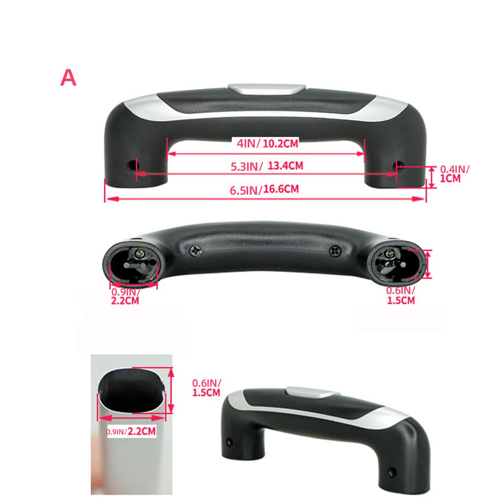Практичная ручка для переноски дорожного багажа, пластиковая черная ручка для переноски, легко заменяемая ручка для багажа