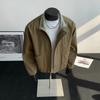 Spring Stand-up Collar Flight Jacket Men's American Retro Short Loose Tooling Jacket