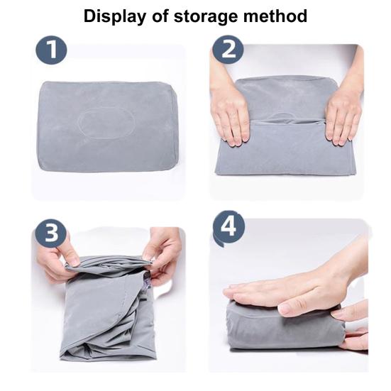 Yousheng Надувная подставка для ног в самолете Регулируемая по высоте износостойкая супермягкая широко используемая складная портативная удлинитель кресла в самолете