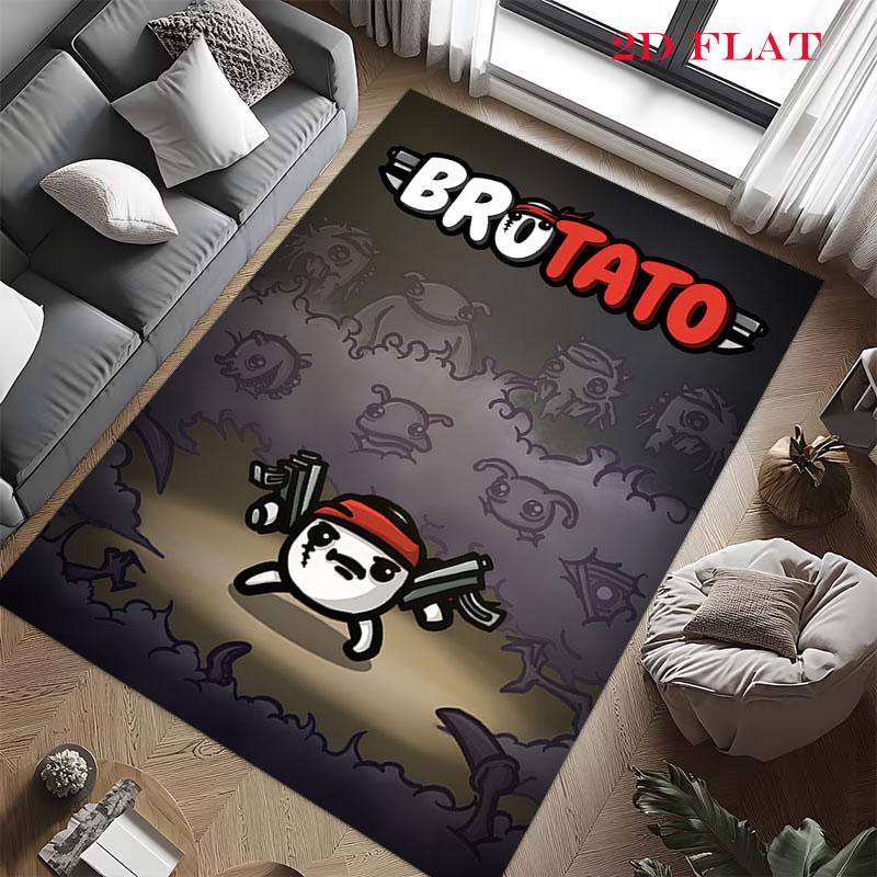 Brotato Carpet Rug for Living Room Bedroom Home Sofa Decoration,Kids play Nonslip Floor Mat