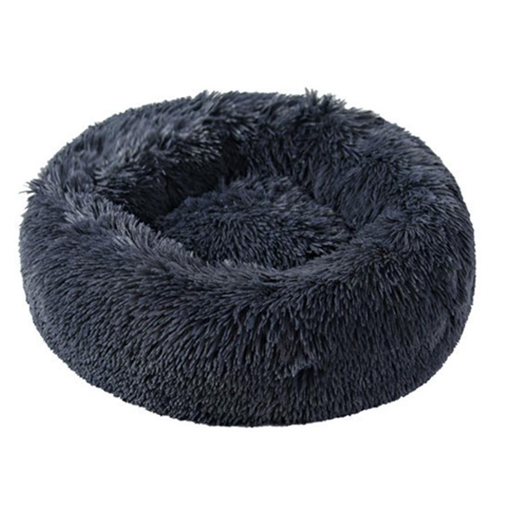 Round Dog Bed Winter Warm Cat Bed Plush Basket for Dog Washable Pet Bed for Small Medium Large Dog Sofa Cat