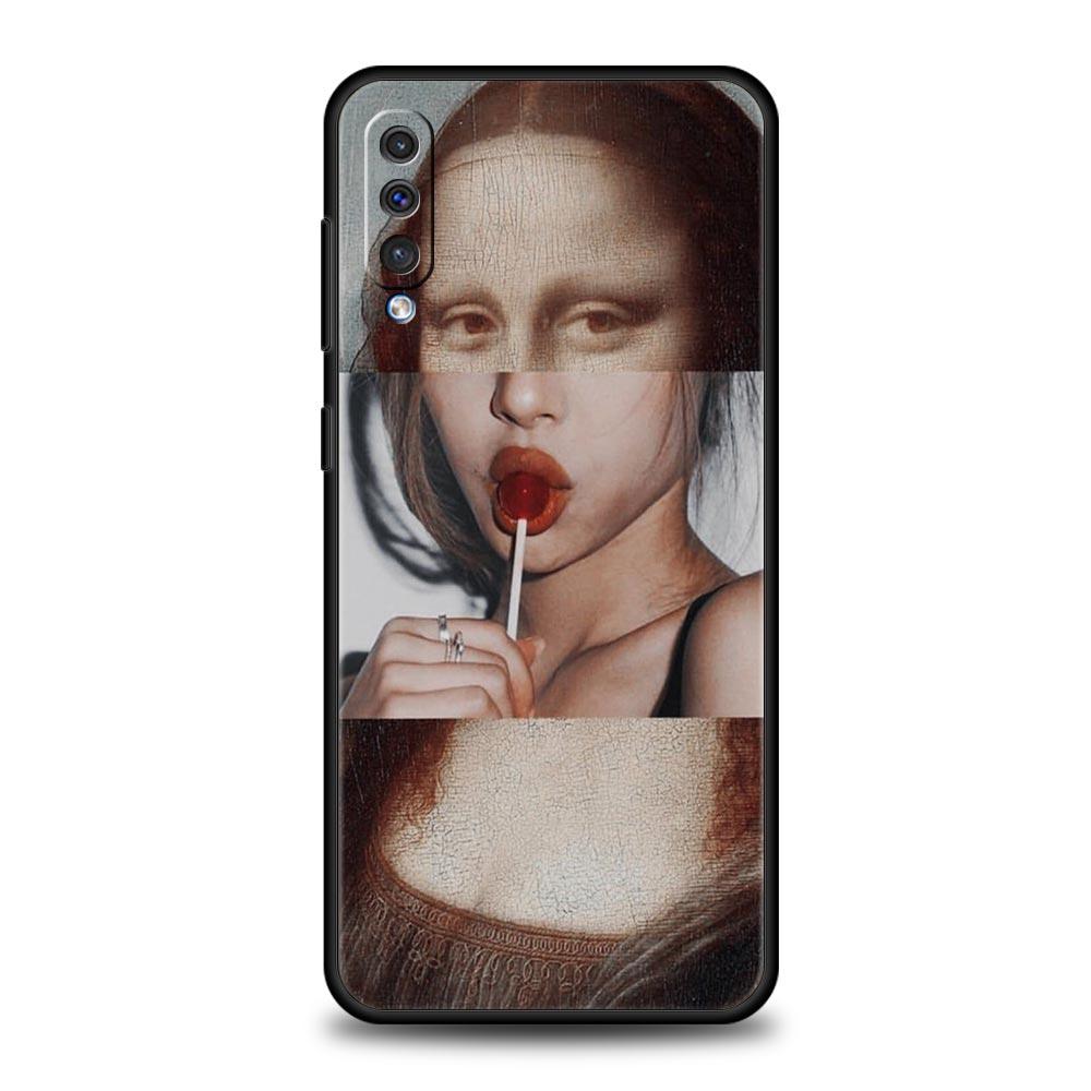 Чехол для телефона «Мона Лиза Ван Гог с масляным рисунком» для Samsung A12 A14 A32 A50 A70 A20E A20S A10S A22 A40 A34 A54 A42 A52 5G A02S A04s