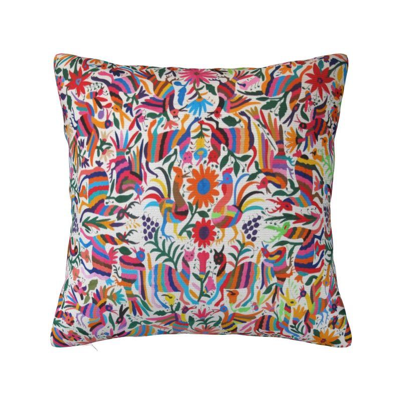 Mexican Otomi Bird Luxury Throw Pillow Covers Home Decorative Animal Embroidery Car Cushion