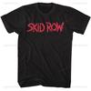 Skid Row Red Logo Black Adult T-Shirt Ropa Hombre Trending Cool Creative Hipster Comfortable Personality High Quality Cotton