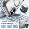 Прозрачный акриловый защитный чехол для iPhone 17 Pro Max 16 15 Plus 17 Air 12 13 14 Pro iPhone17 iPhone16 Беспроводные зарядные чехлы