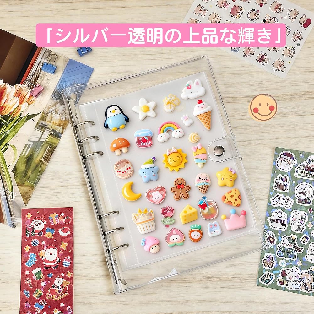 Topmvp A6 Transparent Sticker Album with 20 Removable Sticker Sheets