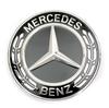 Оригинальная эмблема на капот двигателя Mercedes-Benz с черным глянцевым лавровым венком B