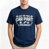 Vintage Auto Parts Print Unisex Cotton Tshirt Just One More Car Part Mechanic Short Sleeve Male Tops