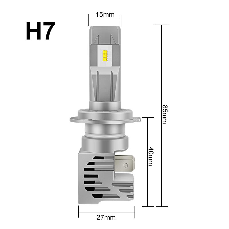 2Pcs ZES Led H1 H4 H7 LED H8 H11 H16 9005 HB3 9006 HB4 Car Headlight 50W 12000Lm H3 9004 9007 H13 High Low Beam Bulbs Automobile Lights Turbo Headlamp