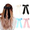 4PCS Elegant & Sweet Style Double-Layer Ribbon Bow Hair Clips For Women, Ballet-Inspired Hair Accessories