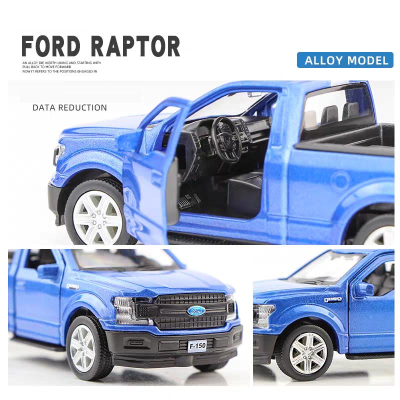 Ford F150 SVT Raptor 2018 Пикап Симулятор Литье под давлением и Игрушечные Транспортные Средства Машинка с инерционным механизмом и открывающимися дверями RMZ city 1:36 Коллекционных Моделей из Сплава