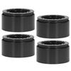 4Pcs 2.2 Inch Wheel Hubs Aluminum Alloy Wheel Hubs for 1 10 Remote Control RC Rock Crawler Car Black
