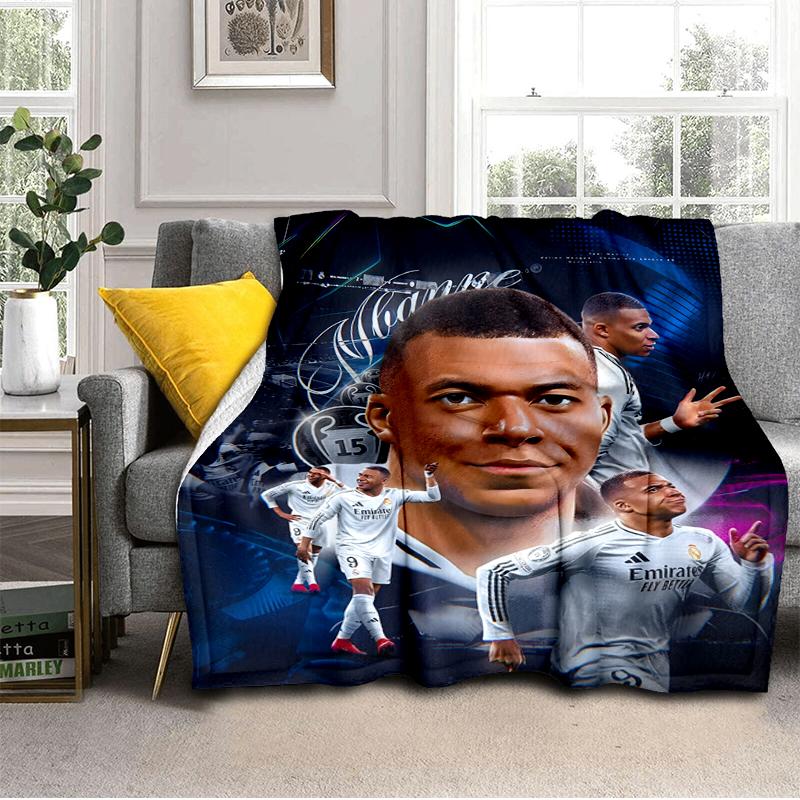 Football Stars Celebration Blanket Lightweight Ideal Bedding Blanket Perfect for Travel, Camping, Living Rooms, Offices, Sofas, Fan Christmas gift