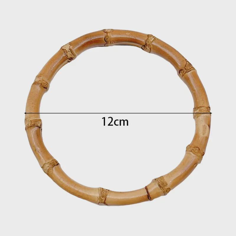 «Подарочная коробка ручной работы из дерева и бамбука с круглой D-образной ручкой»