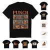 Мужская футболка Punch Monkey Шея Короткий рукав Узор Круглый Пуловер Топы Эластичная посадка Однотонный