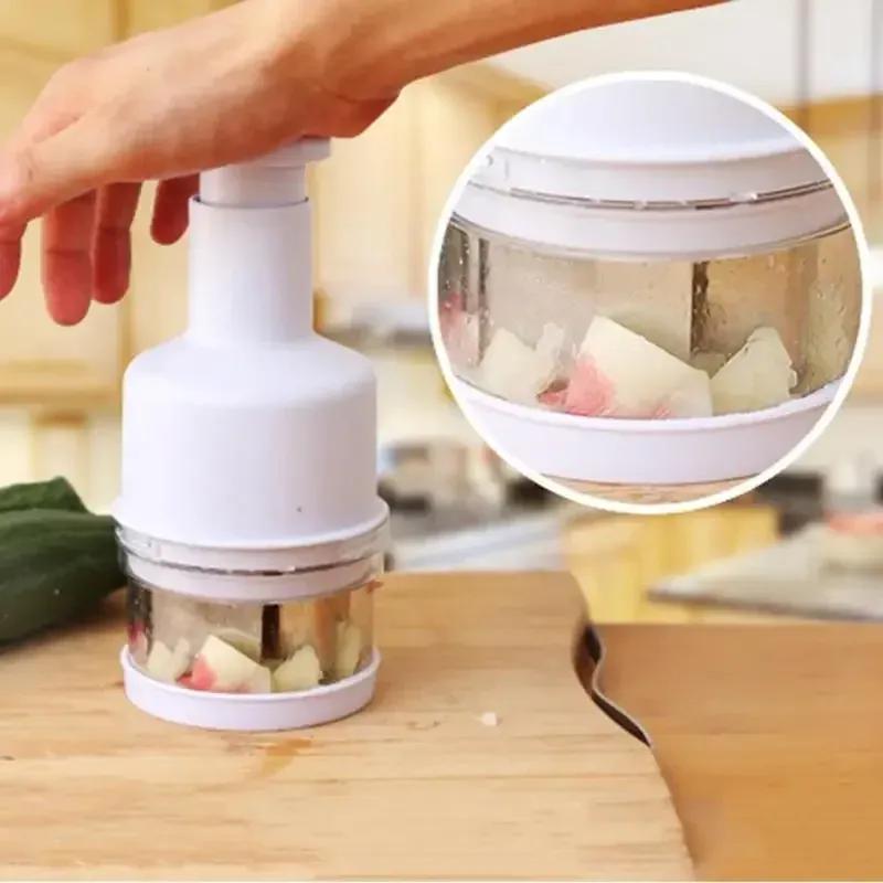 Multi-function Manual Onion Chopper Garlic Crusher Pressing Food Cutter Vegetable Slicer Peeler Mincer Kitchen Tools Durable New