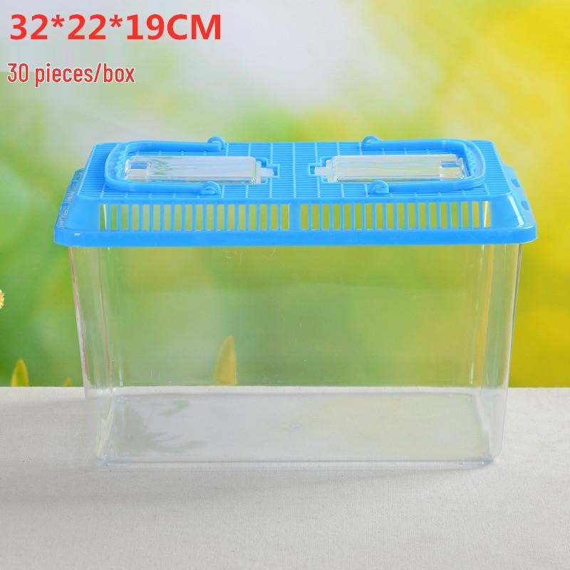 Прозрачный ручной бокс для разведения питомцев - Большой, Средний и Маленький размеры для Черепах, Золотых рыбок или Хомяков.