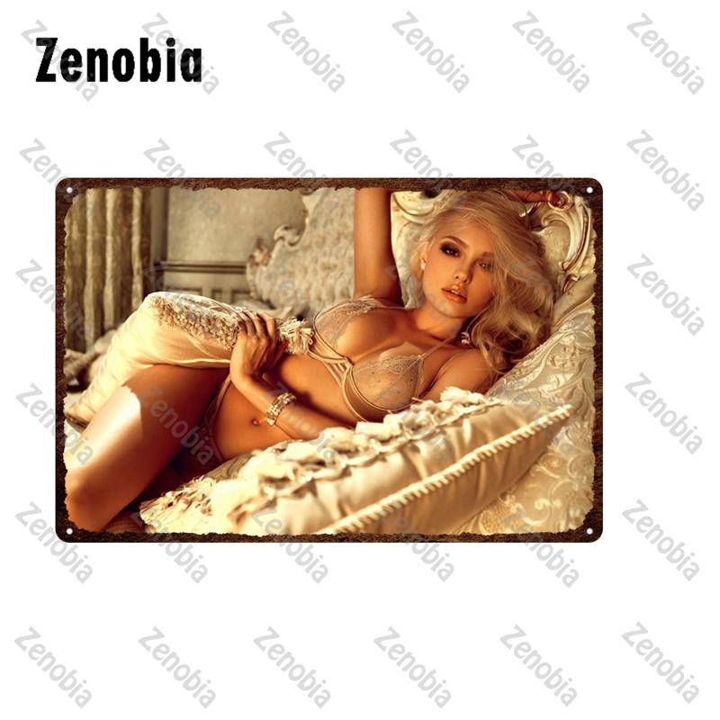 Сексуальная девушка металлический знак нижнее белье модель грудь и ягодицы металлический плакат черные чулки женщина декоративная жестяная пластина домашний декор